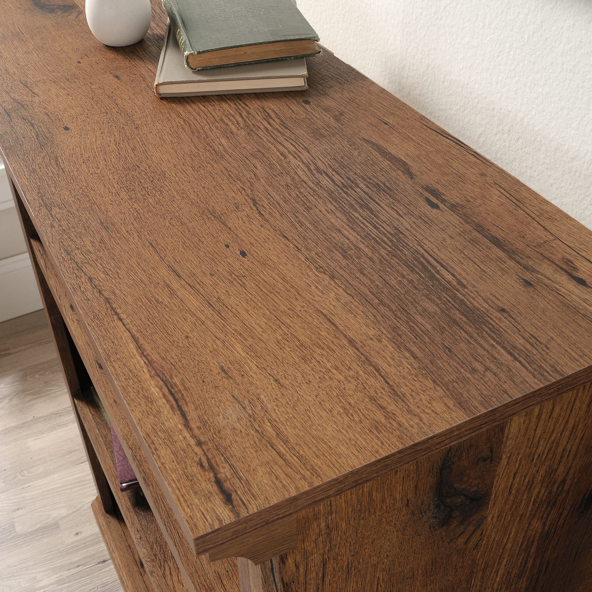 Sauder Miscellaneous Storage 3-Shelf Bookcase. Vintage Oak Finish