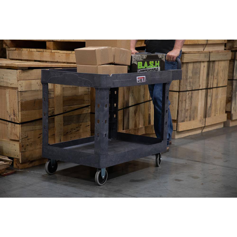 Jet 141016 500 lbs. 43 in. x 25 in.. Resin Utility Cart. PUC-43×25