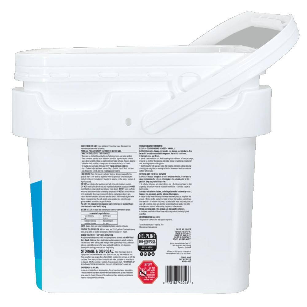 HTH 42046 3 in. 25 lbs. Pool Chlorinating Tablets