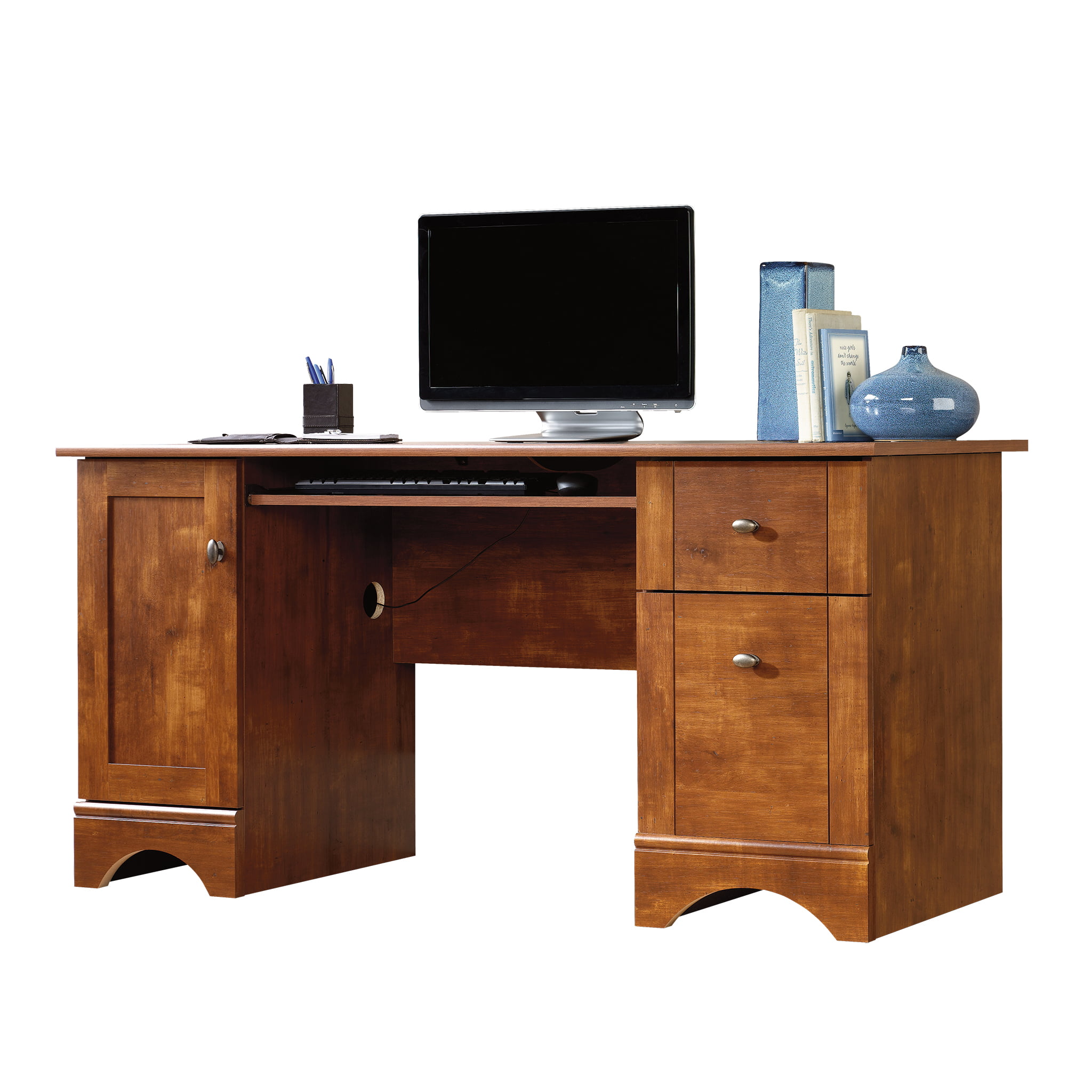 Sauder 402375 Computer Desk. Brushed Maple Finish