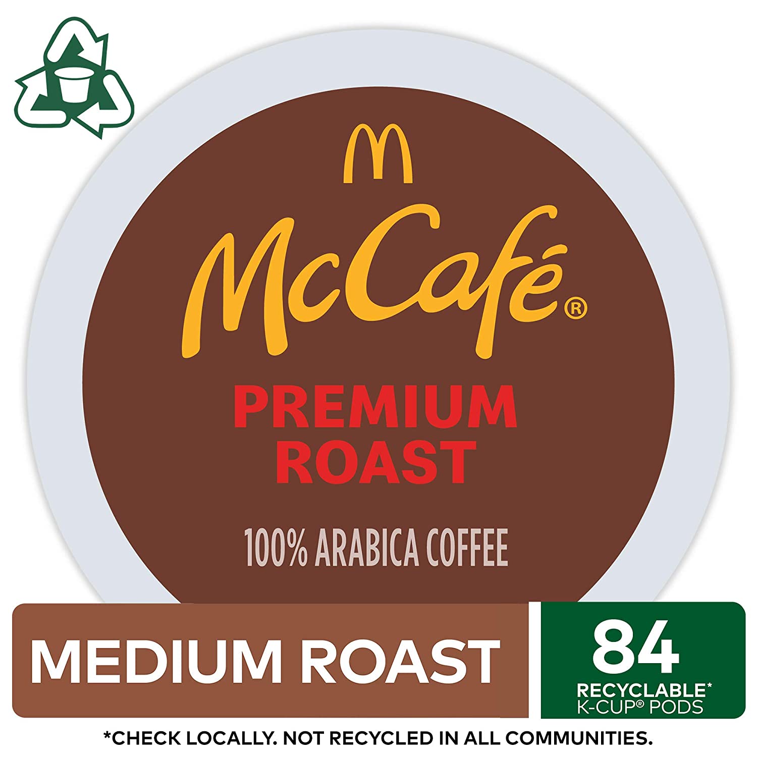 McCafe Premium Medium Roast K-Cup Coffee Pods. Premium Roast. 84 Count For Keurig Brewers