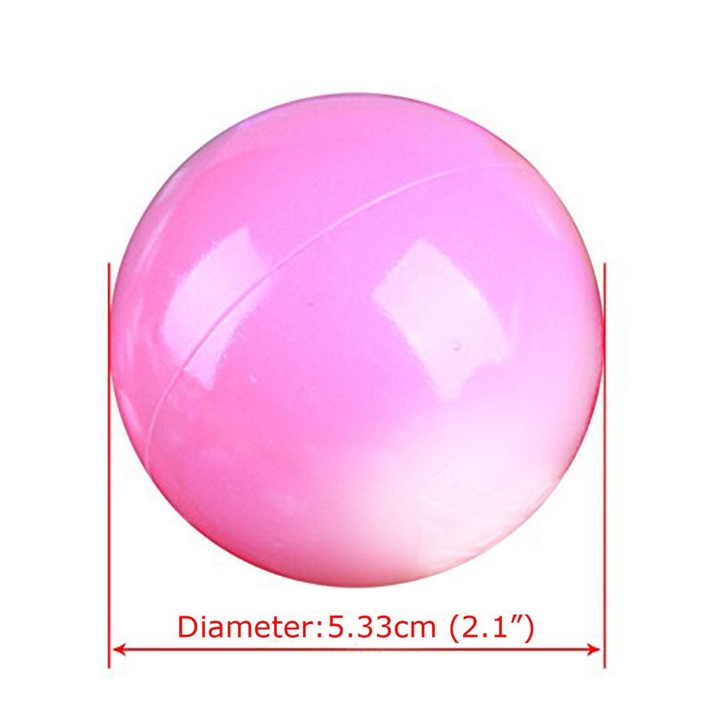 TrendBox 200 Colorful Ocean Ball (Ship From USA) + Free Gift 50 Size 10″ Balloons For Babies Kids Children