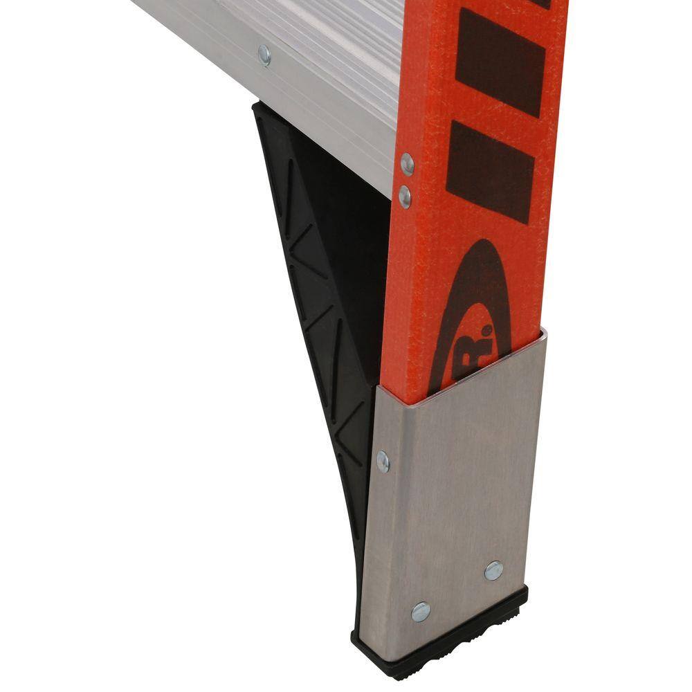Werner T7410 10 ft. Fiberglass Twin Step Ladder with 375 lb. Load Capacity Type IAA Duty Rating