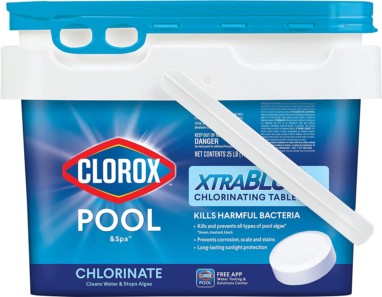 Clorox Pool&Spa XtraBlue 3″ Long Lasting Chlorinating Tablets 25 lb