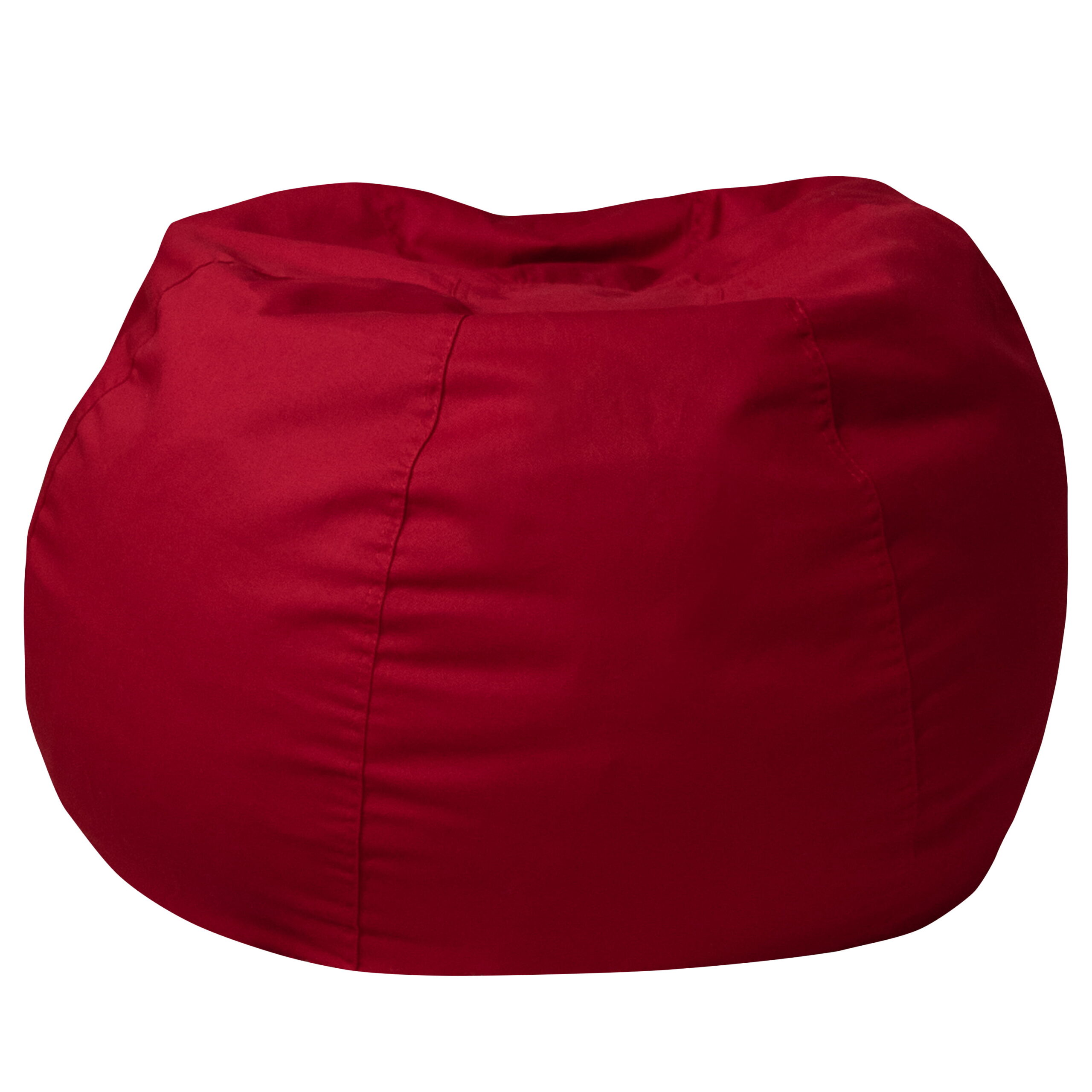 Flash Furniture Small Solid Red Refillable Bean Bag Chair for Kids and Teens