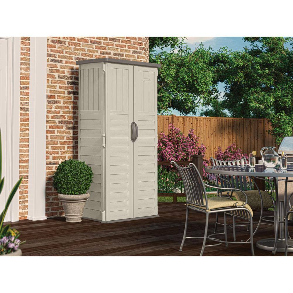 Suncast BMS1250 2 ft. 8.25 in. X 2 ft. 1.5 in X 6 ft. Resin Vertical Storage Shed