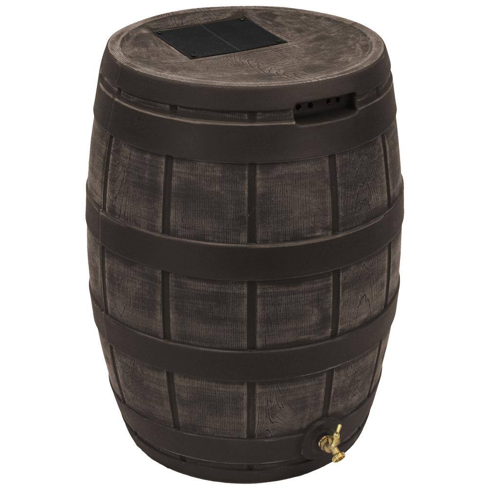Good Ideas RVT-OAK Rain Vault 50 Gal. Oak Rain Barrel
