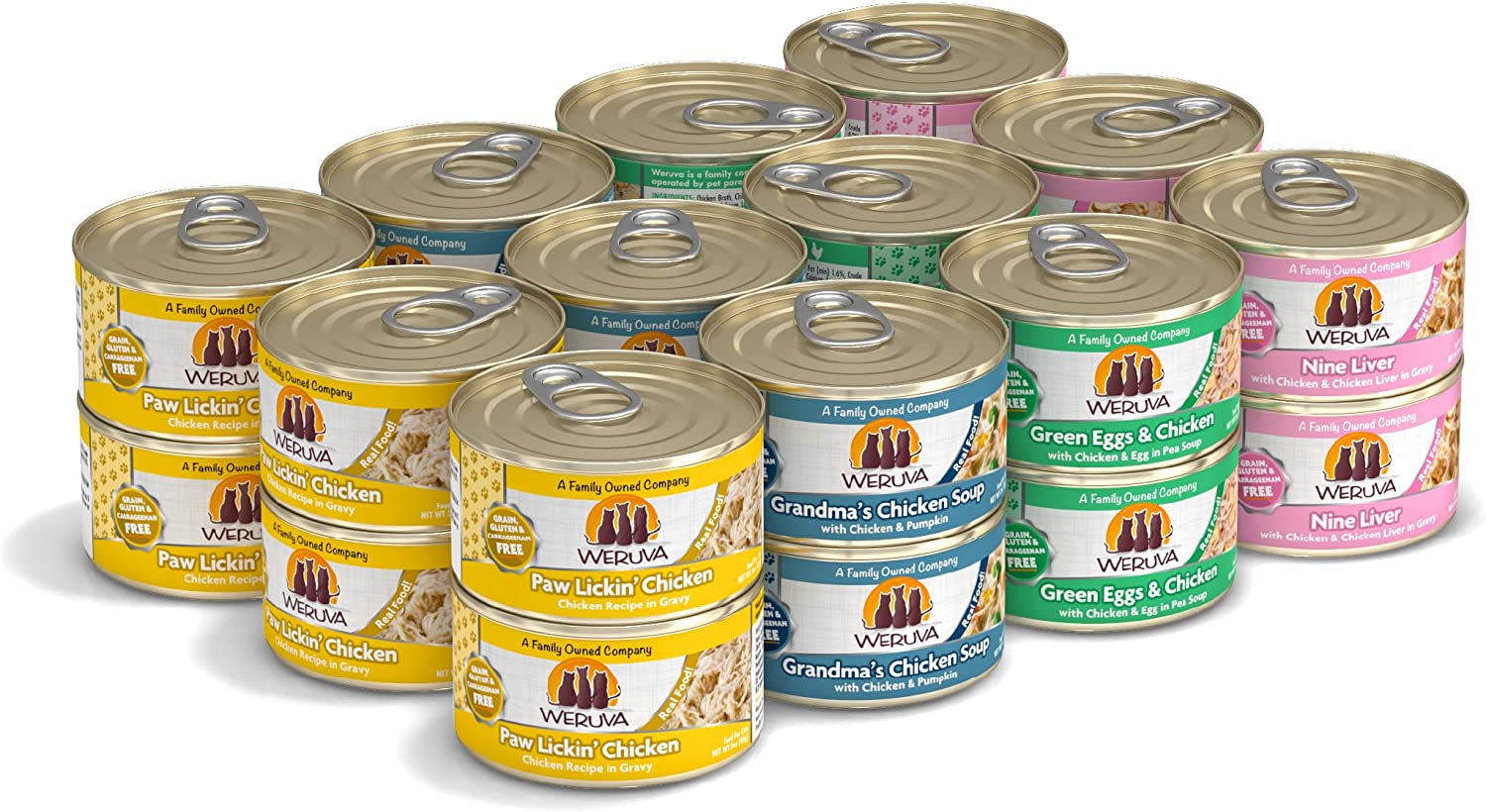 Weruva Grain-Free Natural Canned Wet Cat Food. Classic Recipes