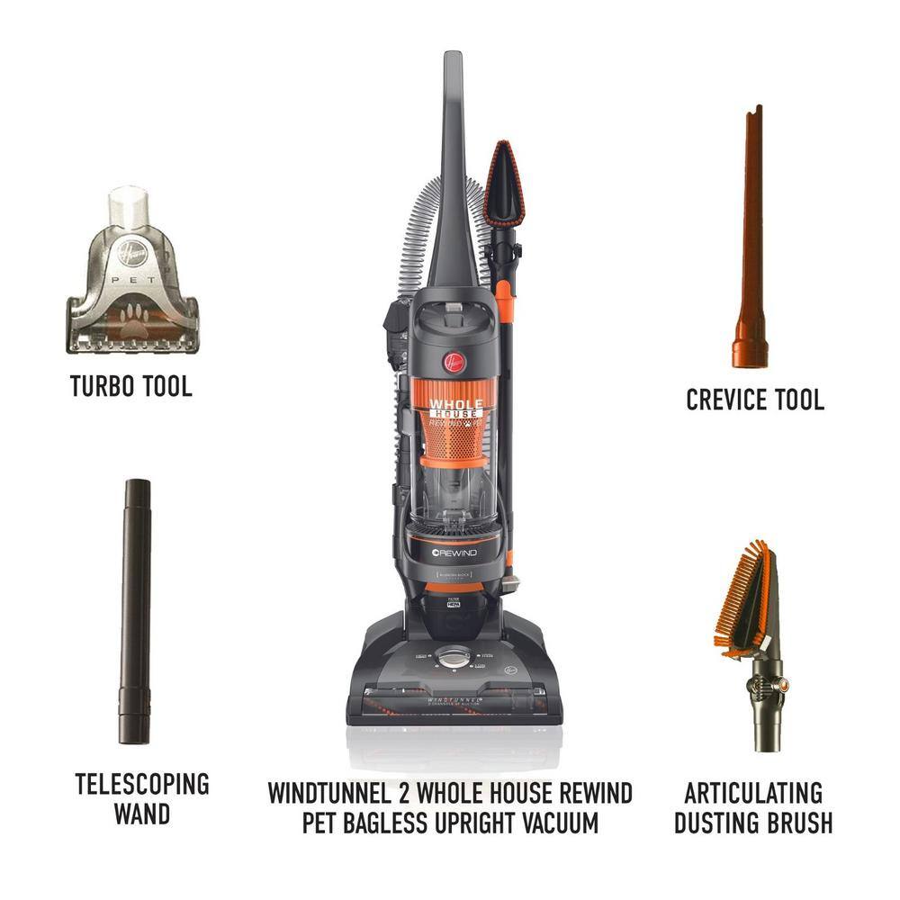 HOOVER FH41000-UH71255 PowerDash Pet Hard Floor Cleaner and WindTunnel 2 Bagless Pet Upright Vacuum Cleaner