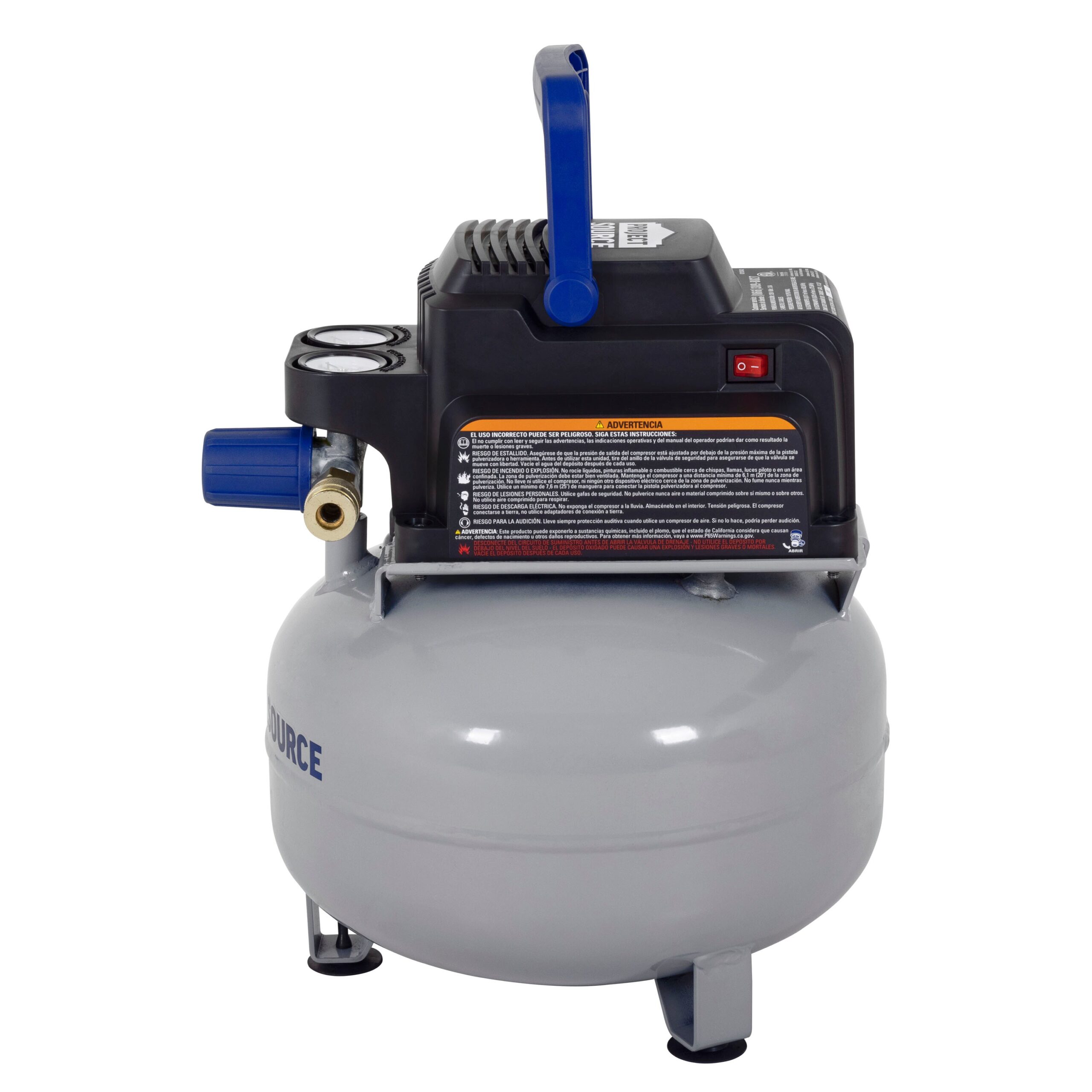 Project Source 3-Gallons Portable 110 PSI Pancake Air Compressor