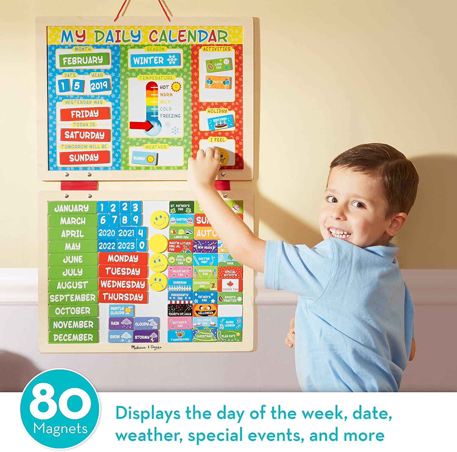 Melissa & Doug My First Daily Magnetic Calendar