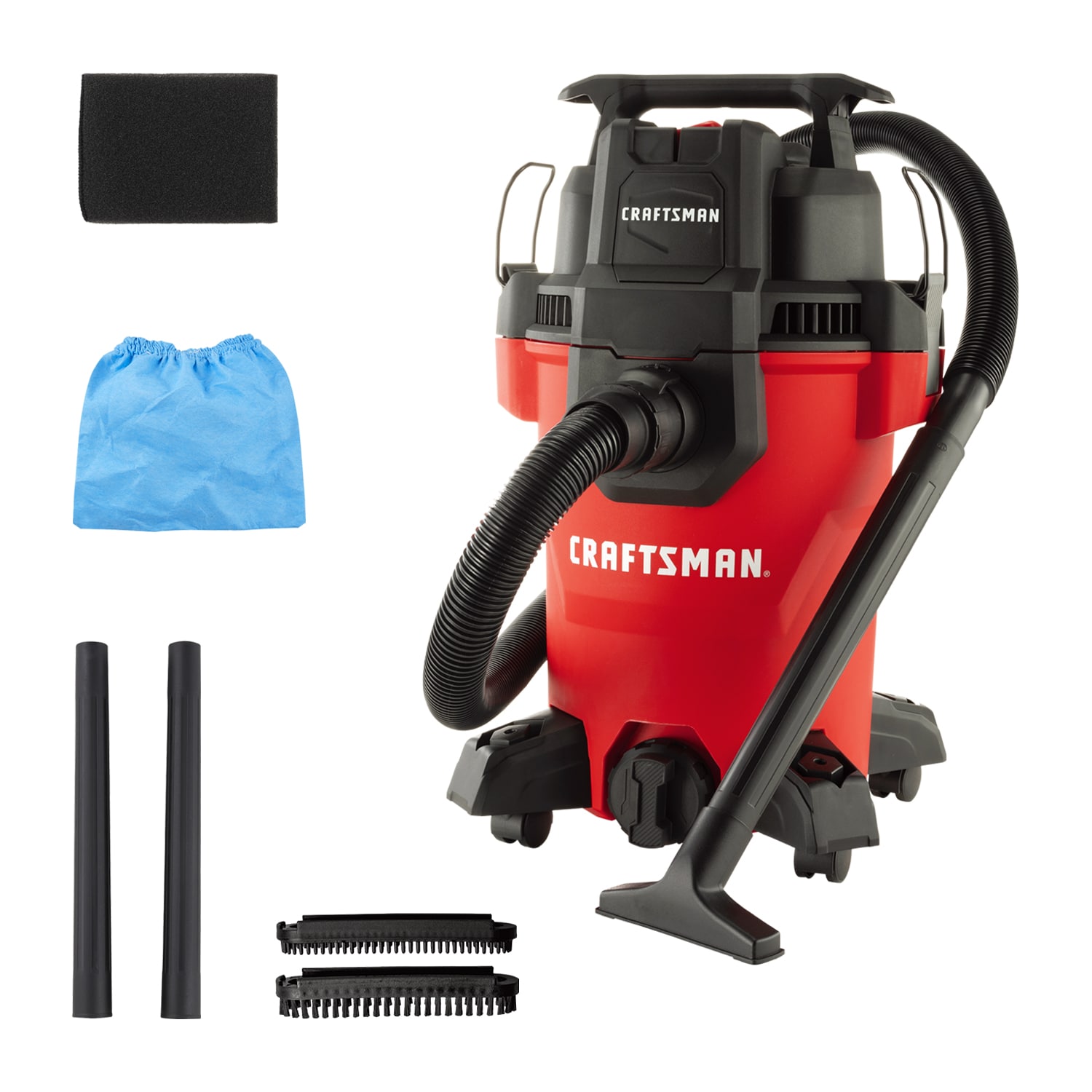CRAFTSMAN 4-Gallons 3.5-HP Corded Wet/Dry Shop Vacuum with Accessories Included