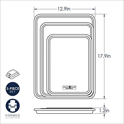 Nordic Ware 3 Piece Baker-s Delight Set. 1 Pack. Aluminum