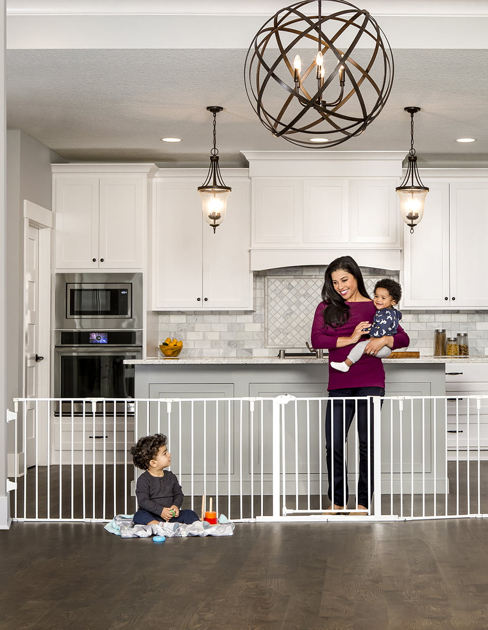 Regalo 6 Panel Super Wide Baby Gate and Play Yard. 2 in 1. Includes Wall Mount Hardware. Age Group 6 to 24 Months