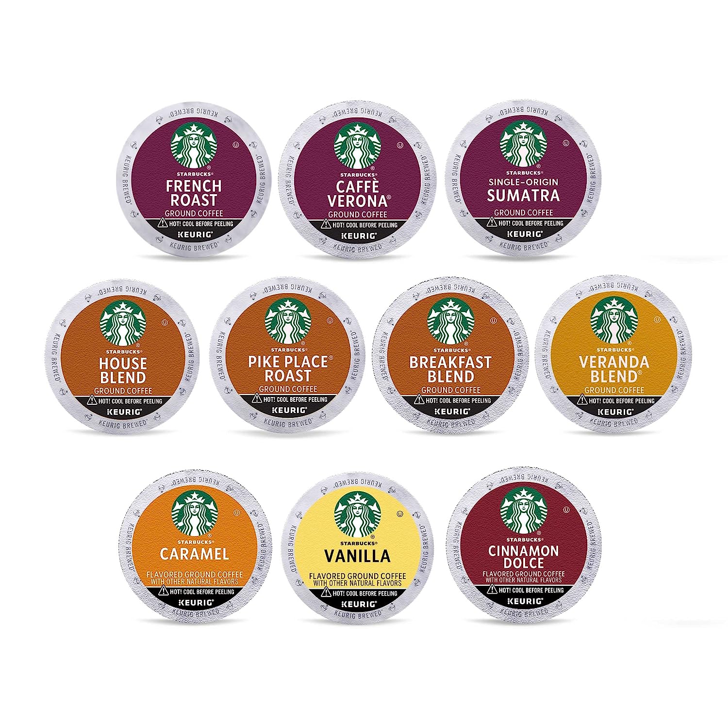 Starbucks K-Cup Coffee Pods—Starbucks Blonde. Medium. Dark Roast & Flavored Coffee—Variety Pack—1 box (40 pods total)