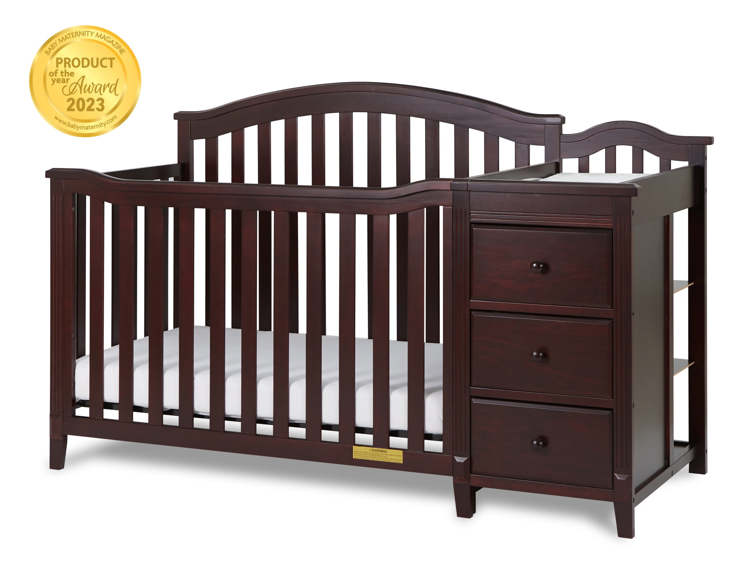 AFG Kali II 4-in-1 Convertible Crib and Changer Espresso