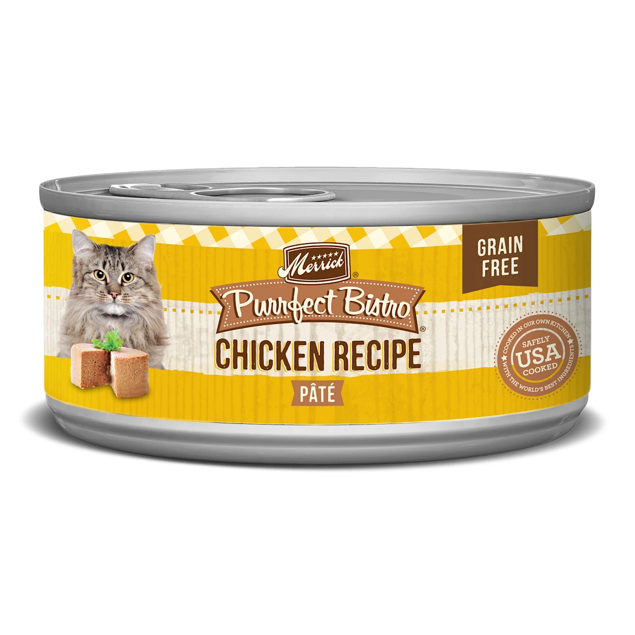 Merrick Purrfect Bistro Grain Free Chicken Recipe Pate Wet Cat Food. 5.5 oz.. Case of 24
