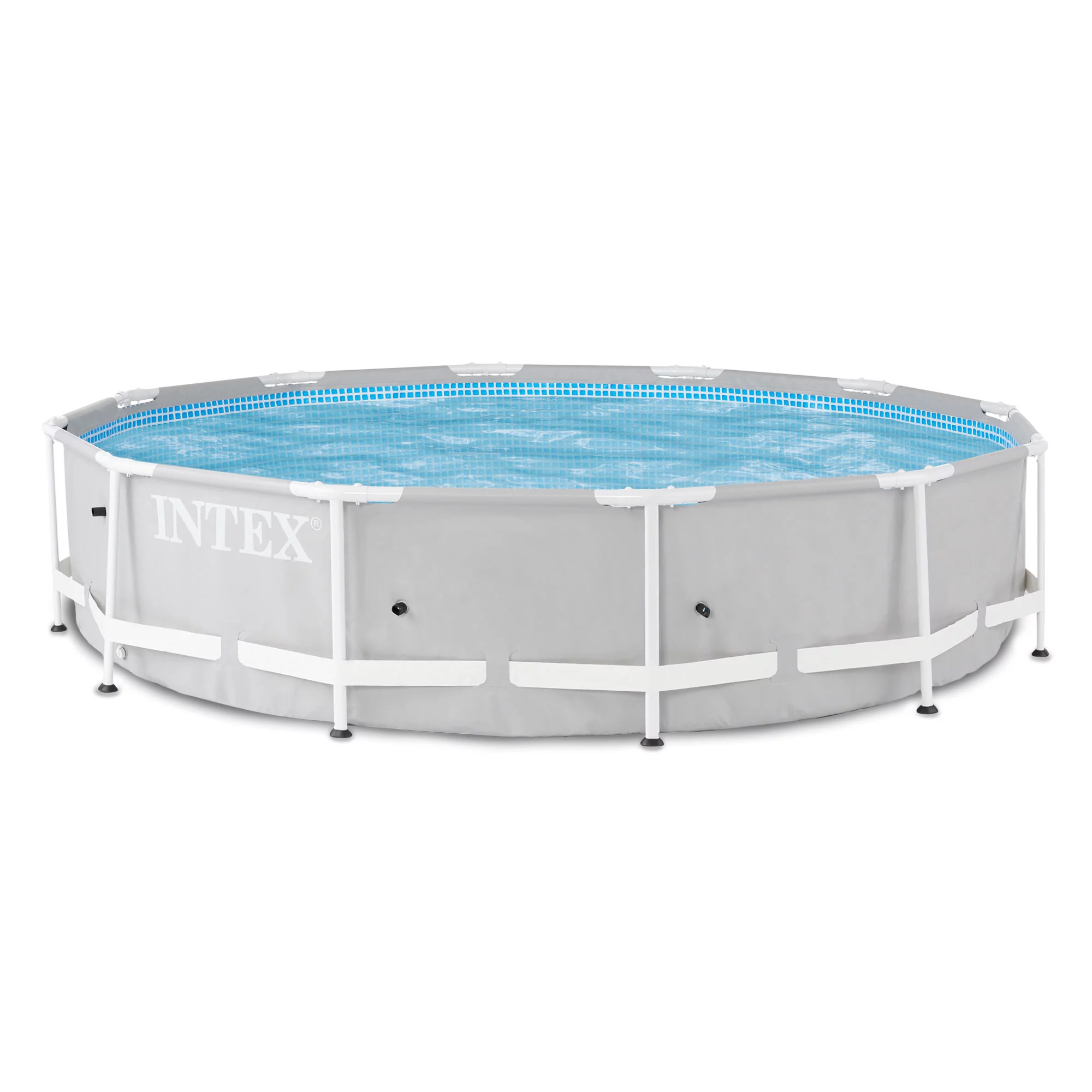 Intex 12 ft x 30 in Prism Frame Round Above Ground Swimming Pool. (No Pump)