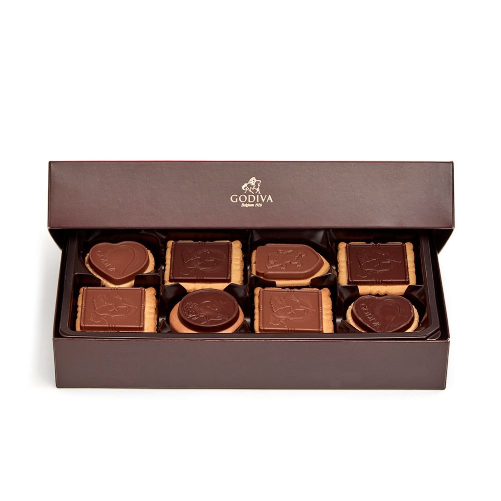 Godiva Chocolatier Assorted Chocolate Box of Biscuits. 20 pc.
