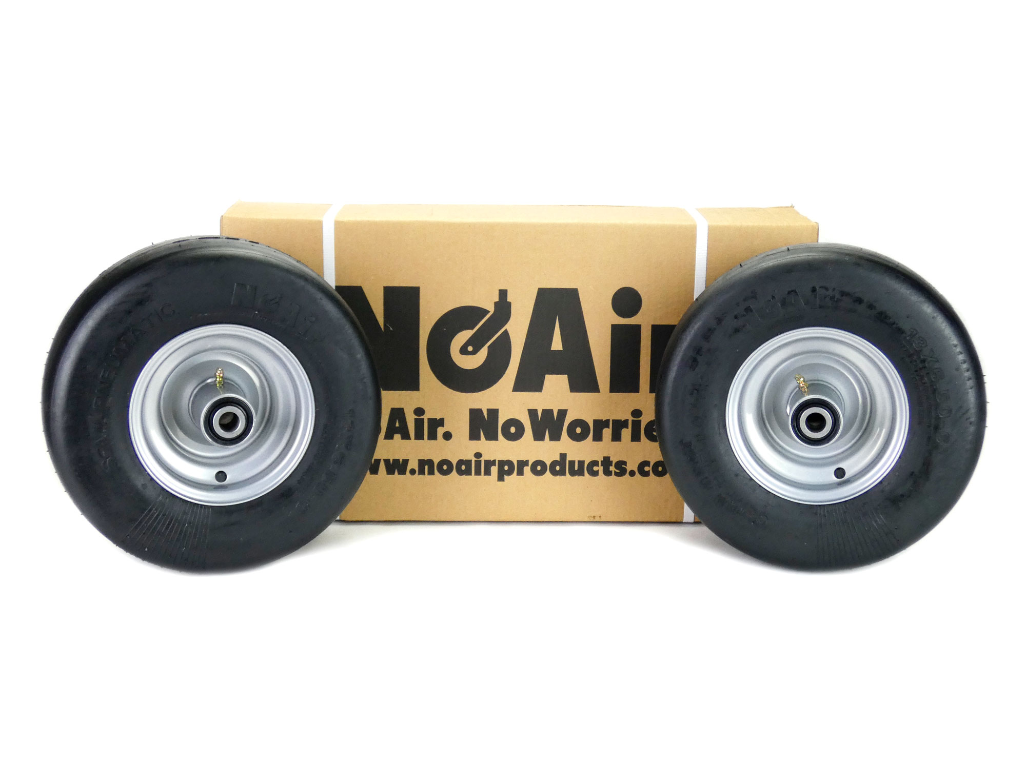 (2)Hustler Flat Free Wheel Assemblies 13×6.50-6 fits X One Super Z 604898 789537