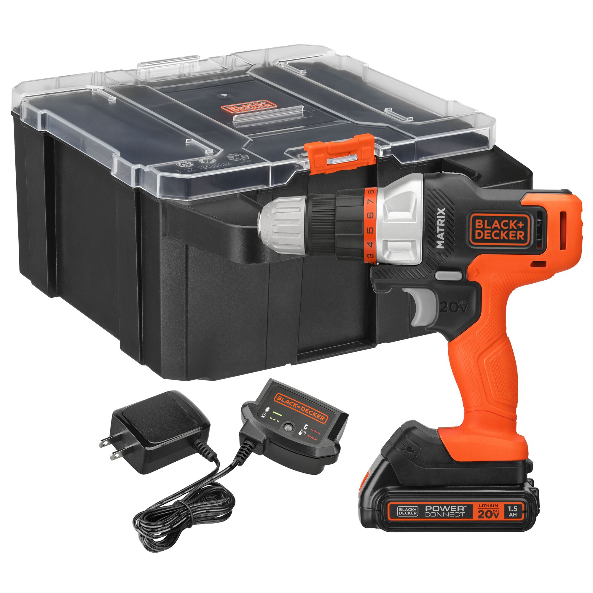 BLACK+DECKER MATRIX 20V MAX 1-Tool 20-volt Max Power Tool Combo Kit with Hard Case (1 Li-ion Battery Included and Charger Included)
