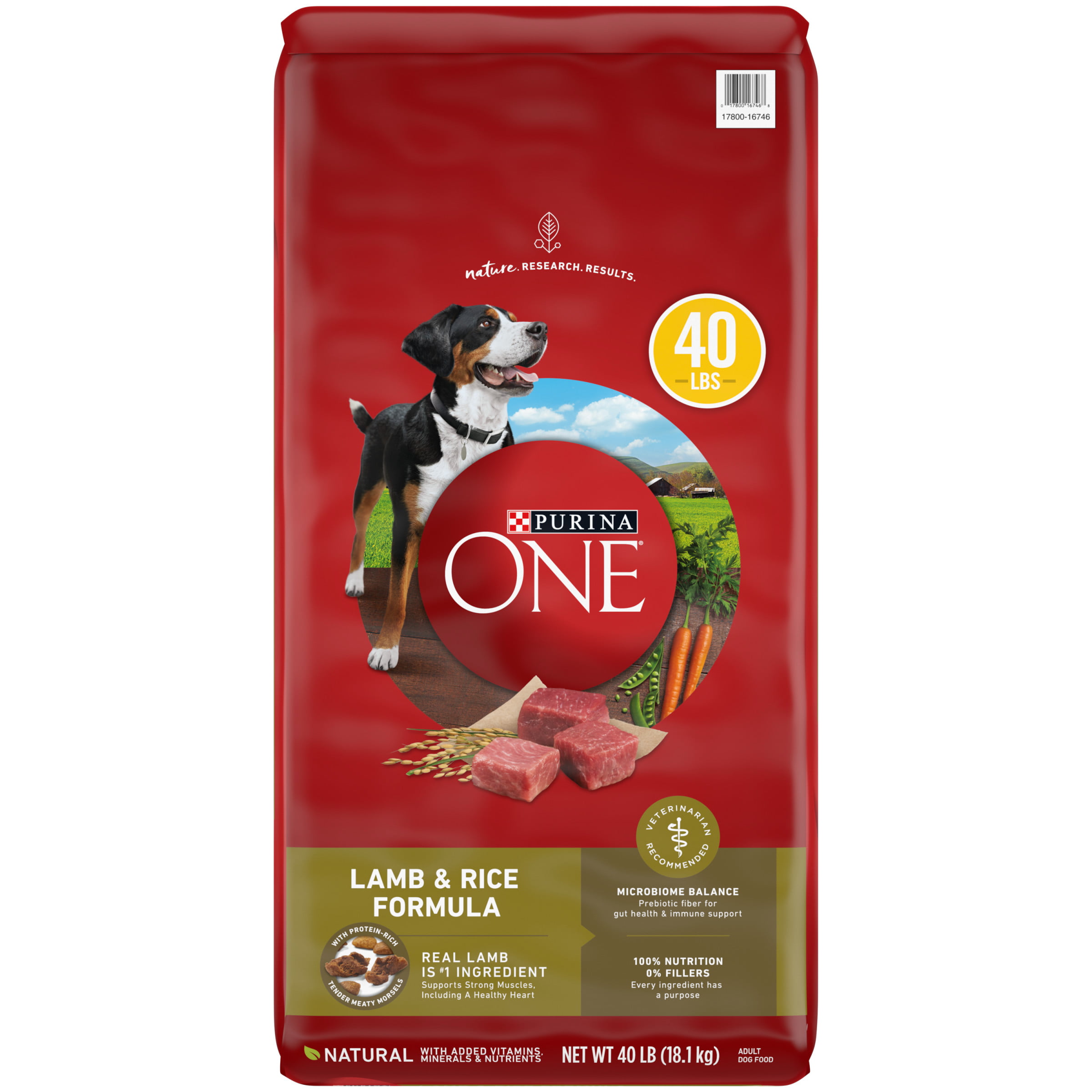 Purina One Dry Dog Food Lamb and Rice Formula. 40 lb Bag