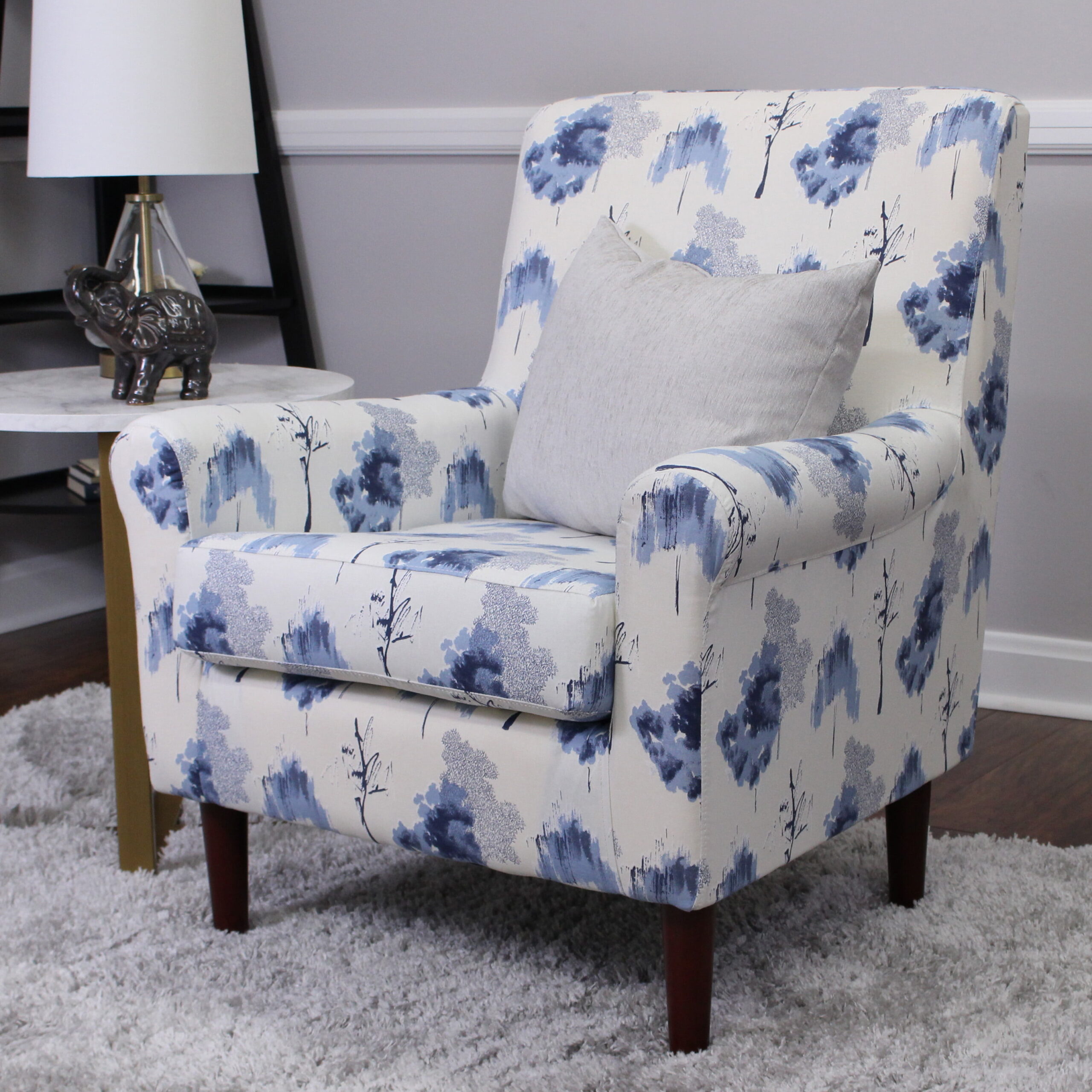 Mainstays Raelynn Lounge Chair. Blue