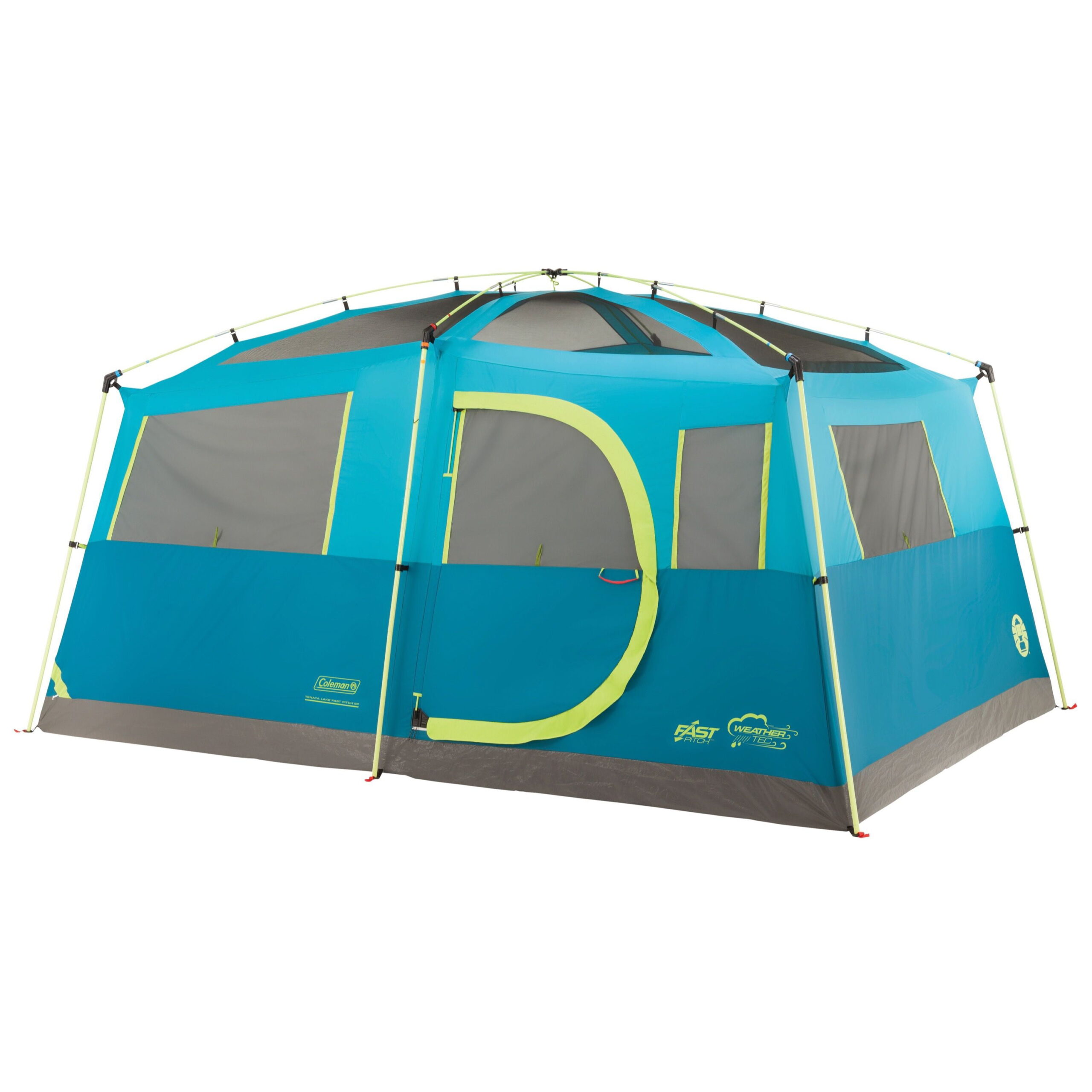 Coleman® 8-Person Tenaya Lake™ Fast Pitch™ Cabin Camping Tent with Closet. Light Blue