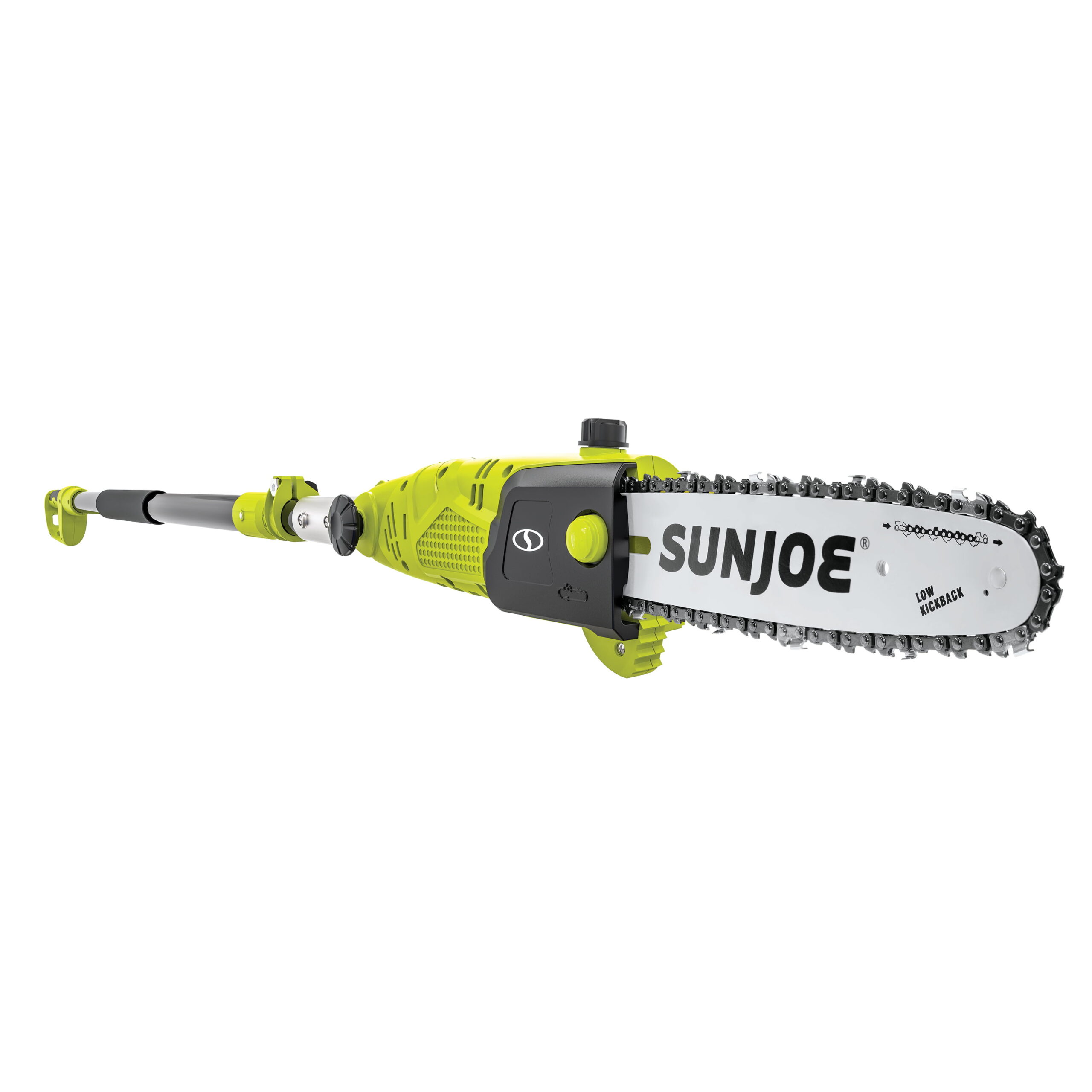Sun Joe Electric Multi-Angle Pole Chainsaw. 10-inch Chain. 8.0-Amp. Green