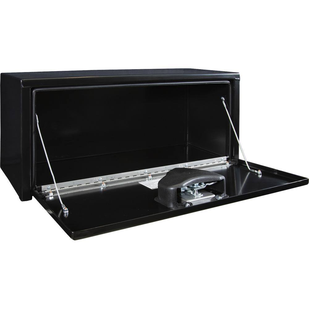 Buyers Products Company 1703353 14 in. x 12 in. x 30 in. Black Steel Underbody Truck Box with T-Handle