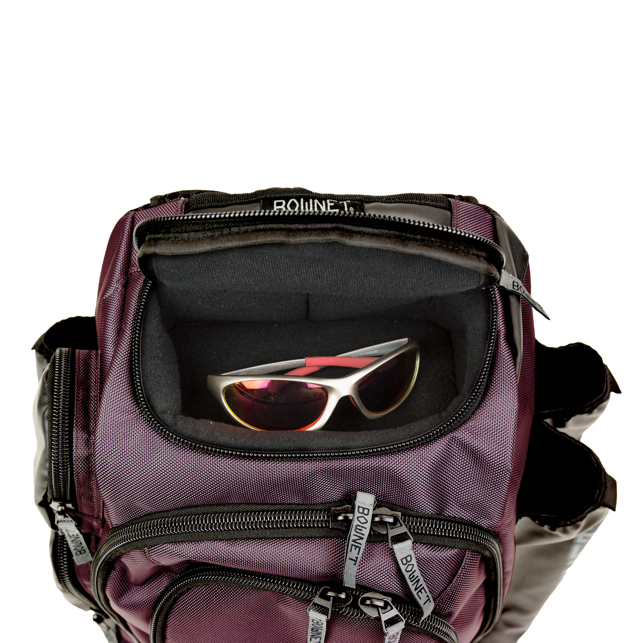 Bownet Commando Bat Bag - Holds 3 Full-Size Baseball Bats (Maroon)