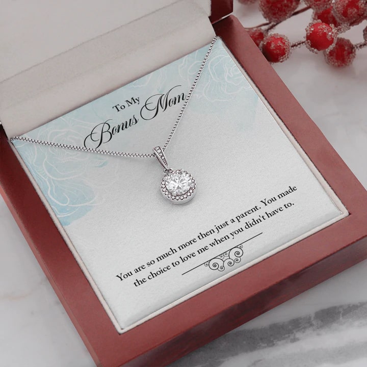 To My Bonus Mom – Bonus Mom Necklace. Mother's Day Gifts
