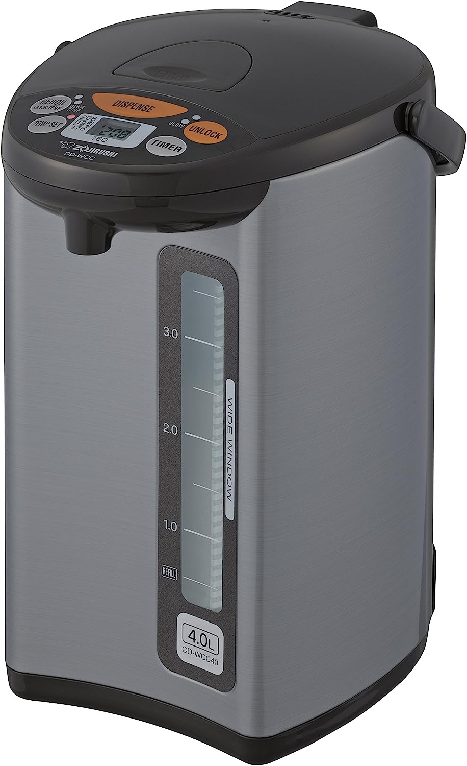 Zojirushi Micom Water Boiler & Warmer. 135 oz. / 4.0 Liters. Silver