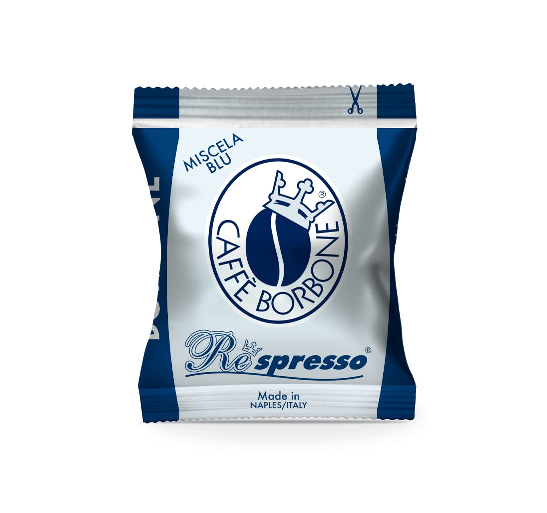 Caffè Borbone Respresso Espresso. 100 Capsules - Miscela Blu (Blue) - Compatible with Nespresso Original Machines