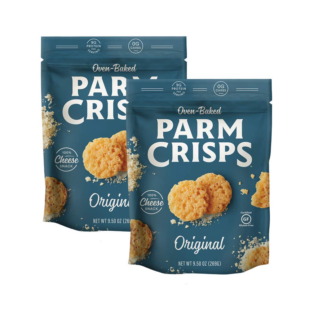 ParmCrisps – Party Size Original Cheese Parm Crisps. 9.5 Oz. 2 Pack