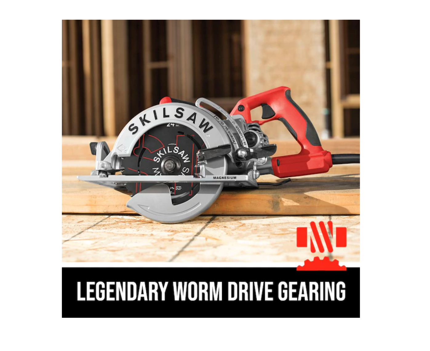 SKILSAW SPT77WML-01 15-Amp 7-1/4-Inch Lightweight Worm Drive Circular Saw . Silver