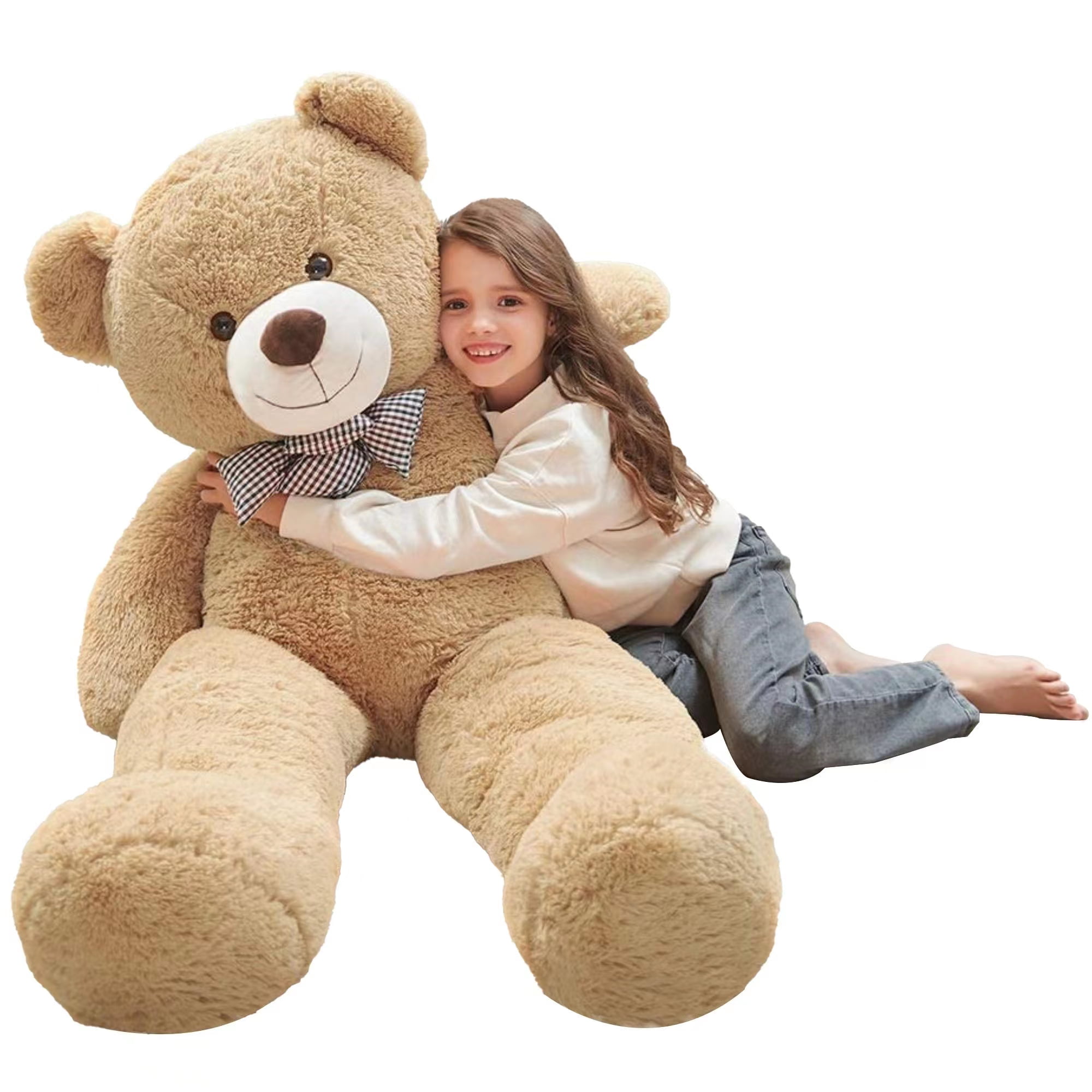 MorisMos Giant Teddy Bear 4ft Stuffed Animal Soft Big Bear Plush Toy. Brown