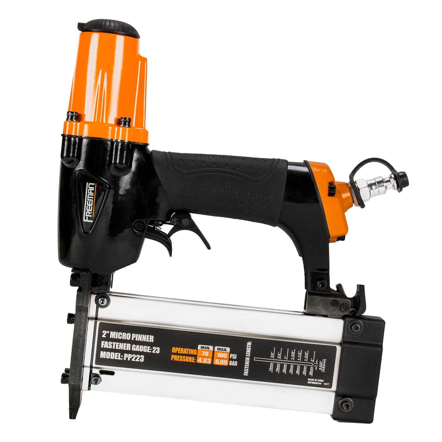 FREEMAN 2 in. with Case 2-in 23-Gauge Pneumatic Pin Nailer