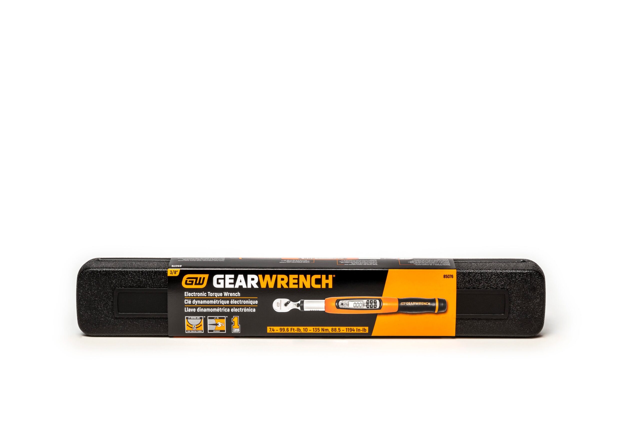 GEARWRENCH 3/8-in Drive Programmable Electronic Torque Wrench (7.4-ft lb to 99.6-ft lb)