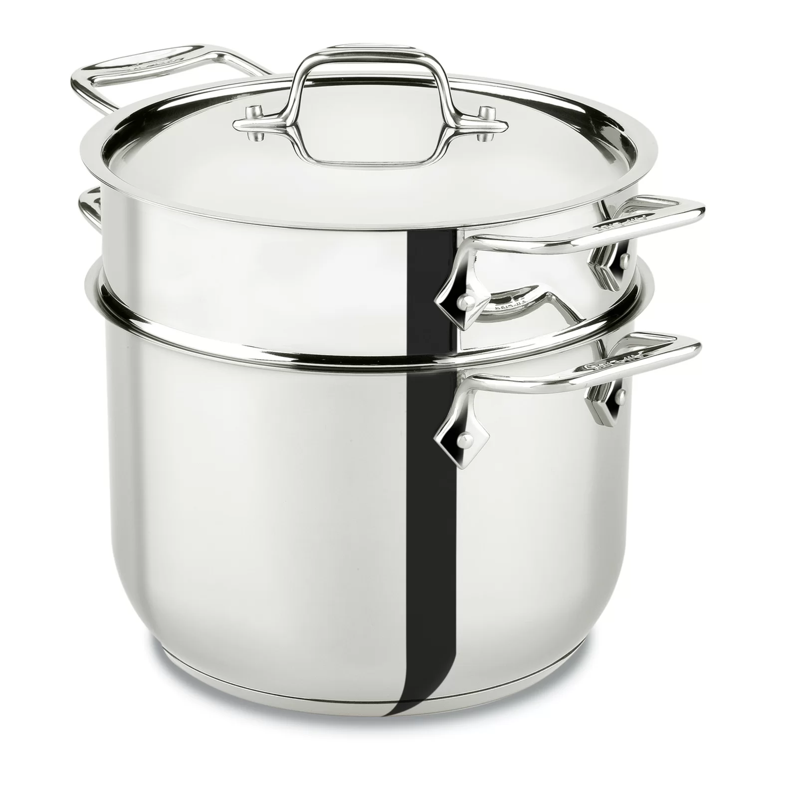 All-Clad Specialty 6 Quart Multi Pot. Silver