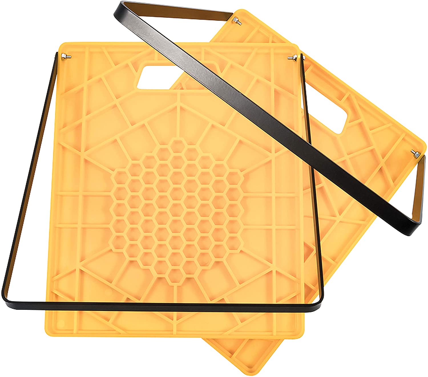Camco Large RV Stabilizing Jack Pad with Handle. 14 Inch x 12 Inch Pad - 2 Pack - 44543 . Yellow