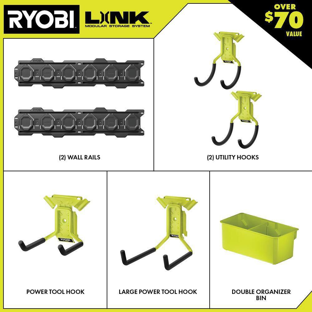RYOBI STM503K LINK 7-Piece Wall Storage Kit