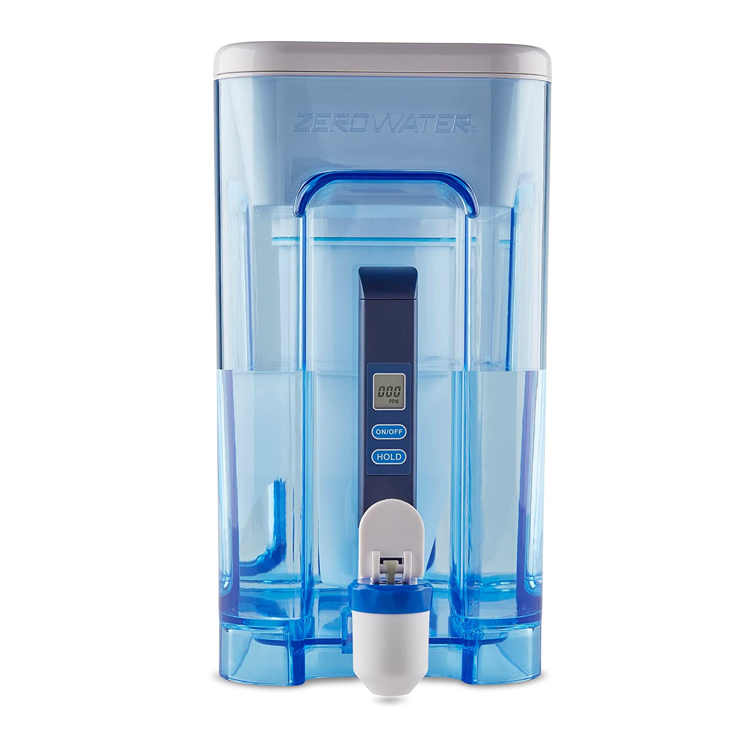 ZeroWater 22 Cup Ready-Read 5-Stage Water Filter Dispenser. NSF Certified to Reduce Lead and PFOA/PFOS. Instant TDS Read Out