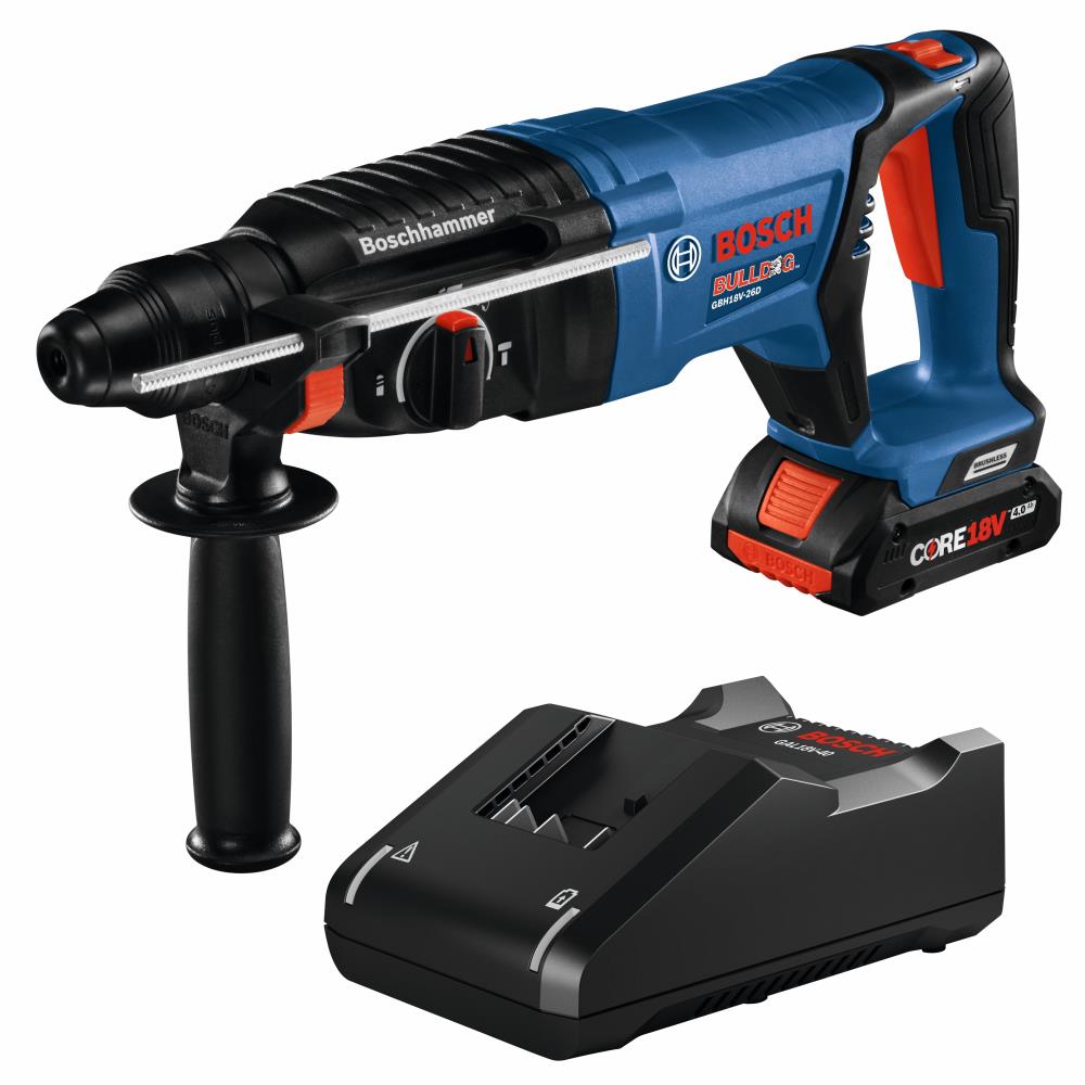 Bosch Bulldog CORE18V-volt 1-in Sds-plus Variable Speed Cordless Rotary Hammer Drill (1-Battery Included)