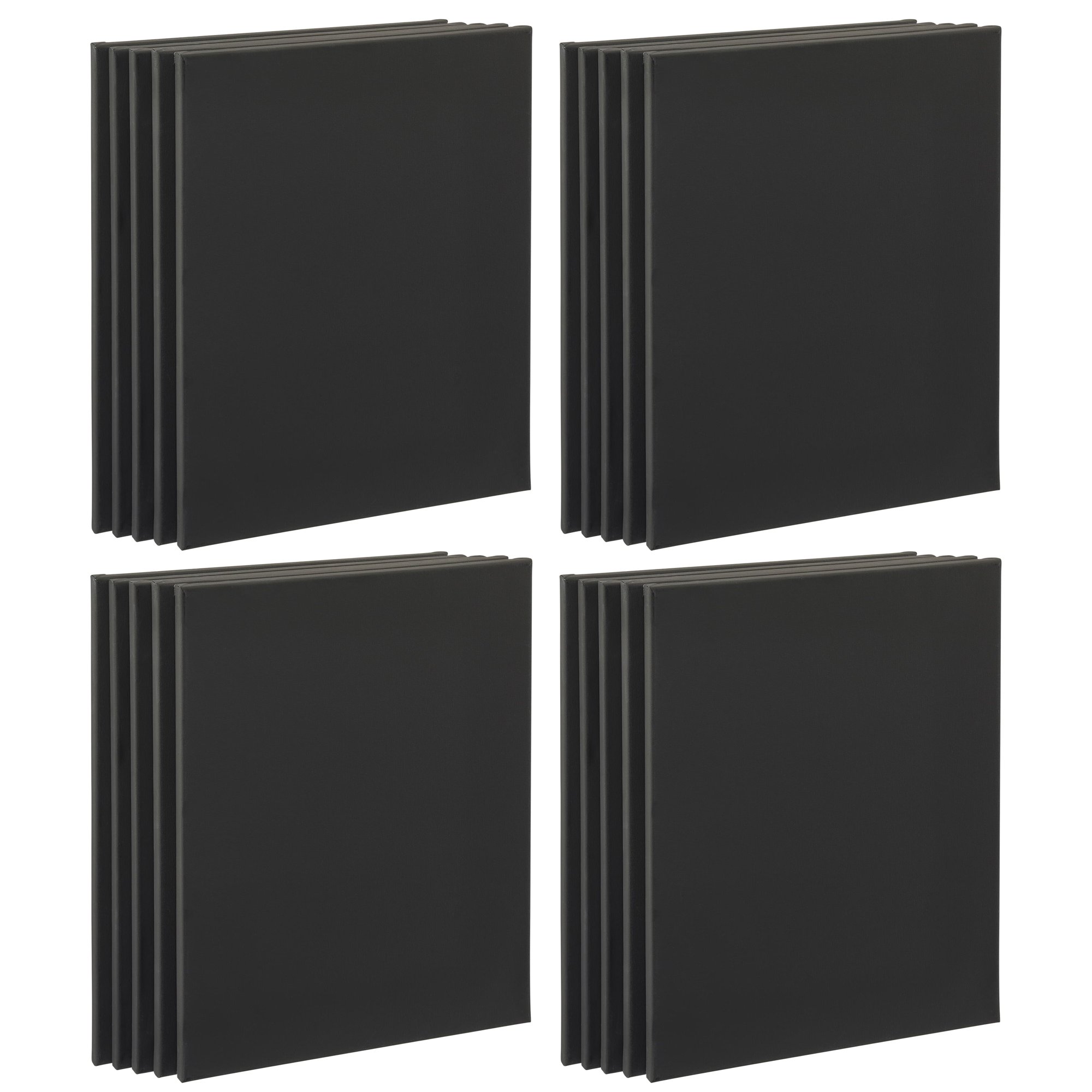 Artist-s Loft Necessities 4 Packs: 5 ct. (20 total) 16″ x 20″ Black Canvas Super Value Pack