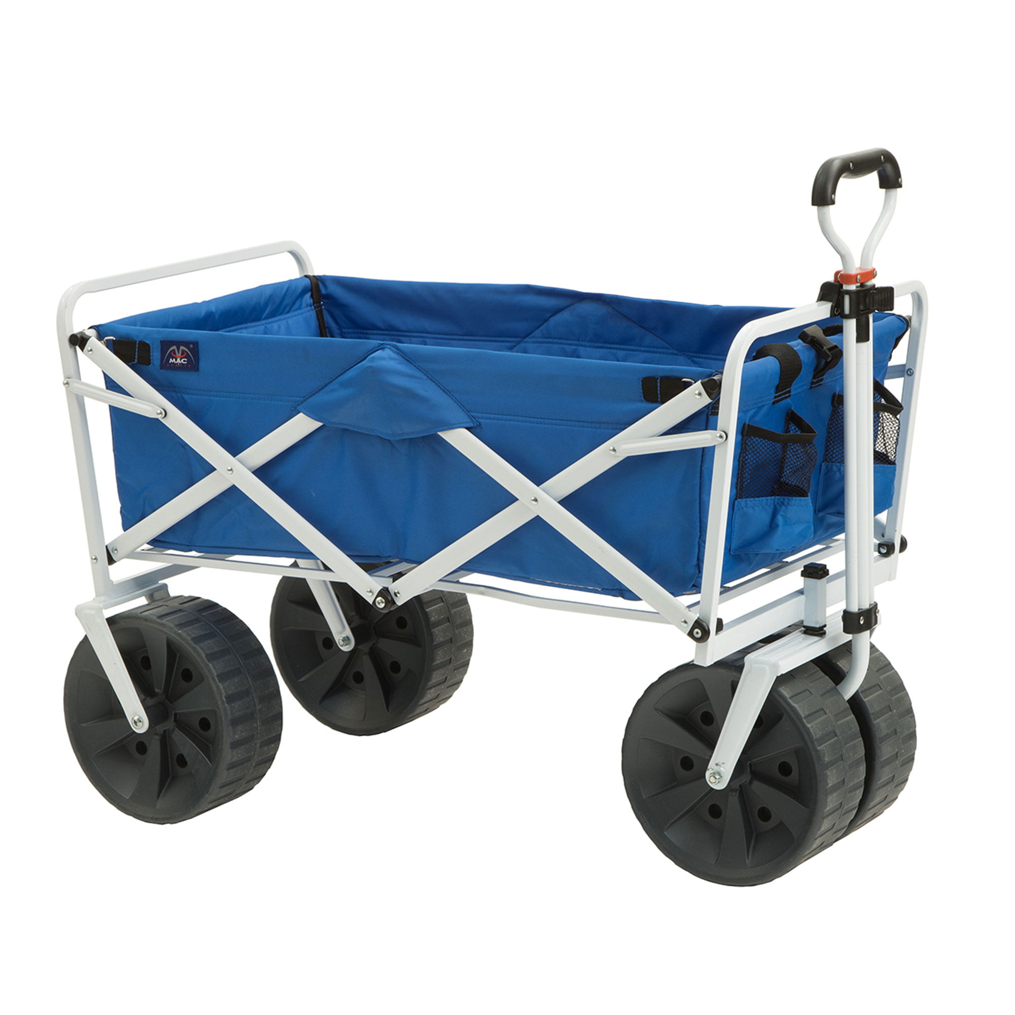 Mac Sports Collapsible Folding All Terrain Outdoor Beach Utility Wagon Cart. Blue
