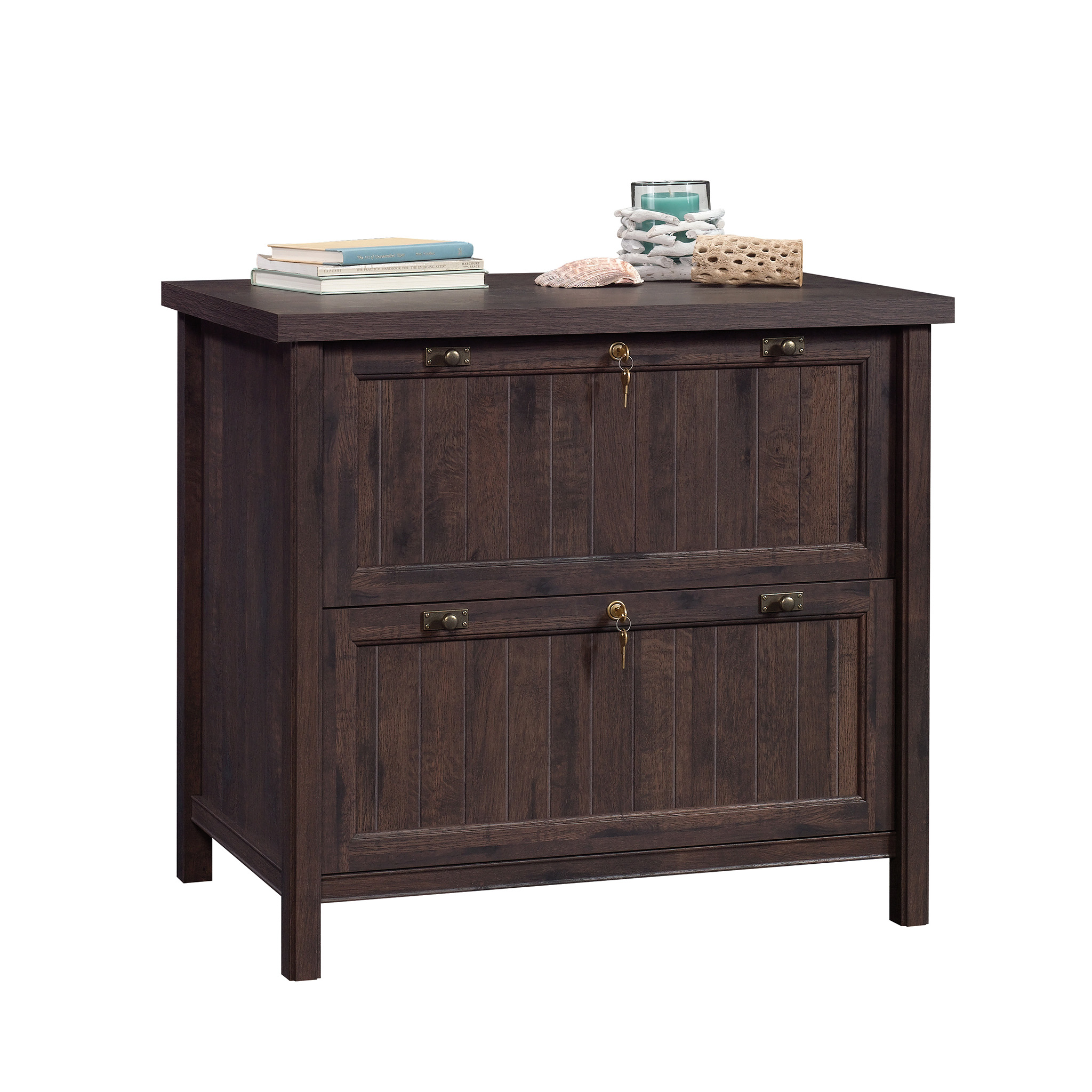Sauder 422975 Costa Lateral File. Coffee Oak Finish