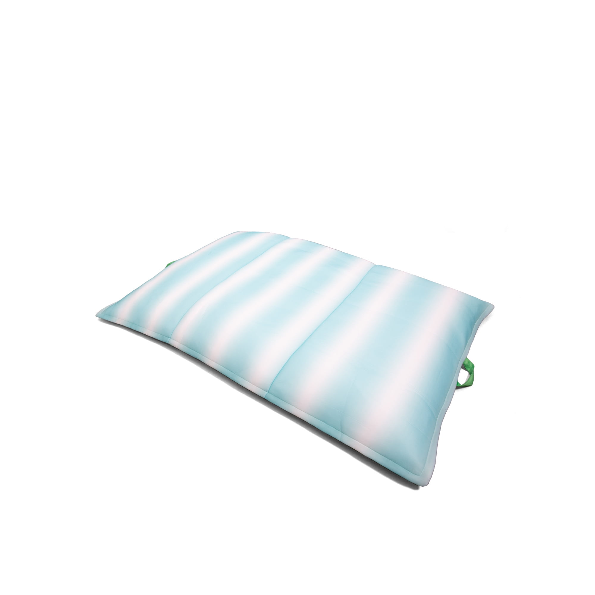 Big Joe Lagoon Lounger No Inflation Needed Pool Float. Rolling Wave Aqua Double Sided Mesh. Quick Draining Fabric. 5 feet Giant