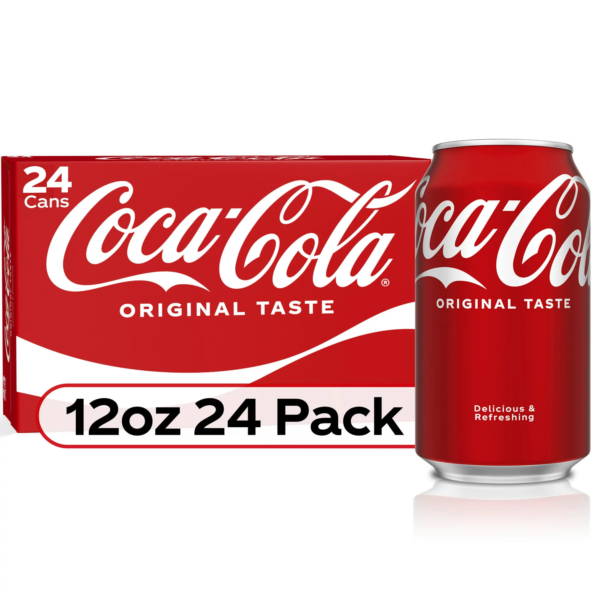 Coca-Cola Soda Soft Drink. 12 fl oz. 24 Pack