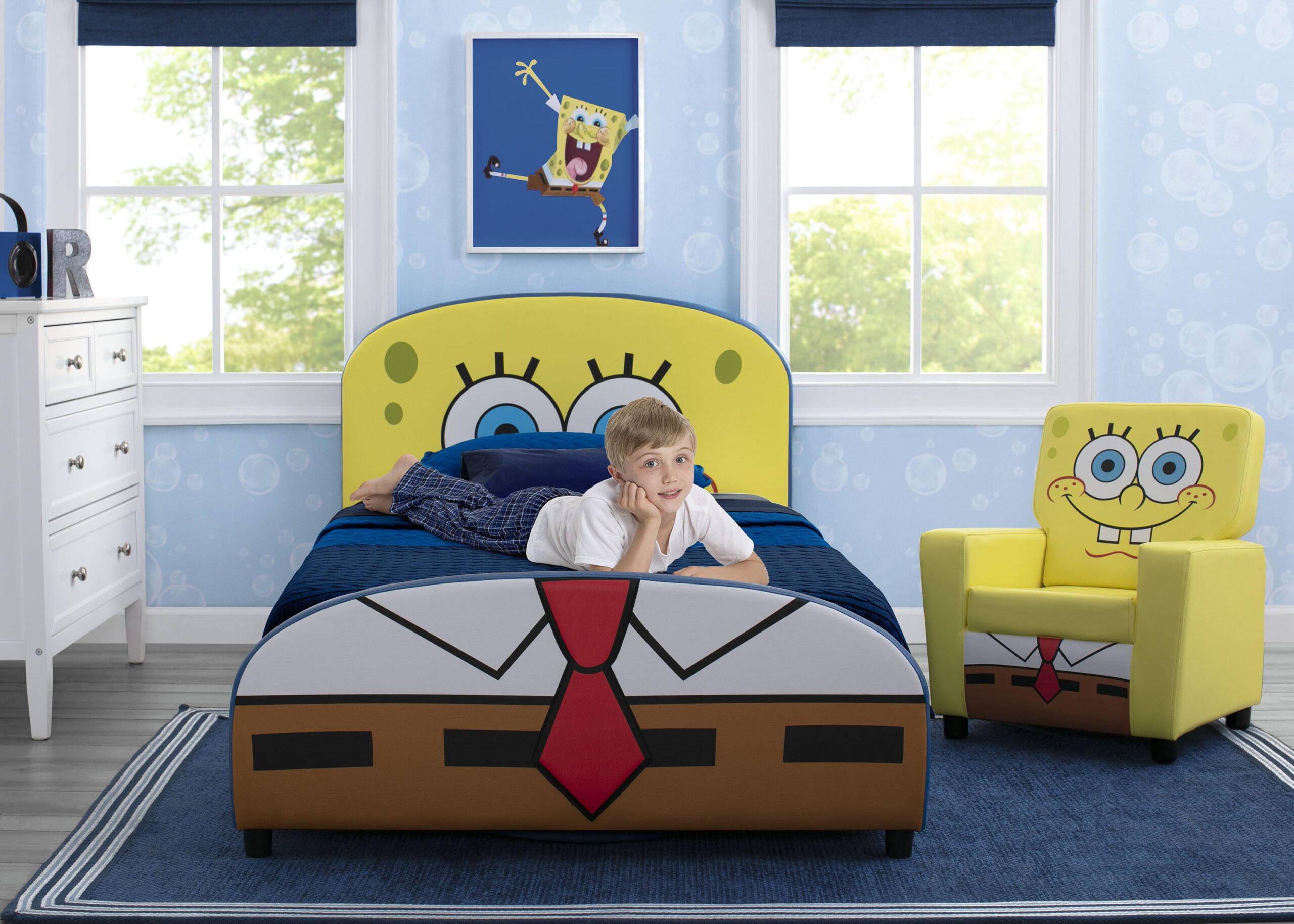 Nickelodeon SpongeBob SquarePants Upholstered Twin Bed by Delta Children